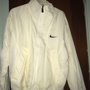 White Nike windbreaker
